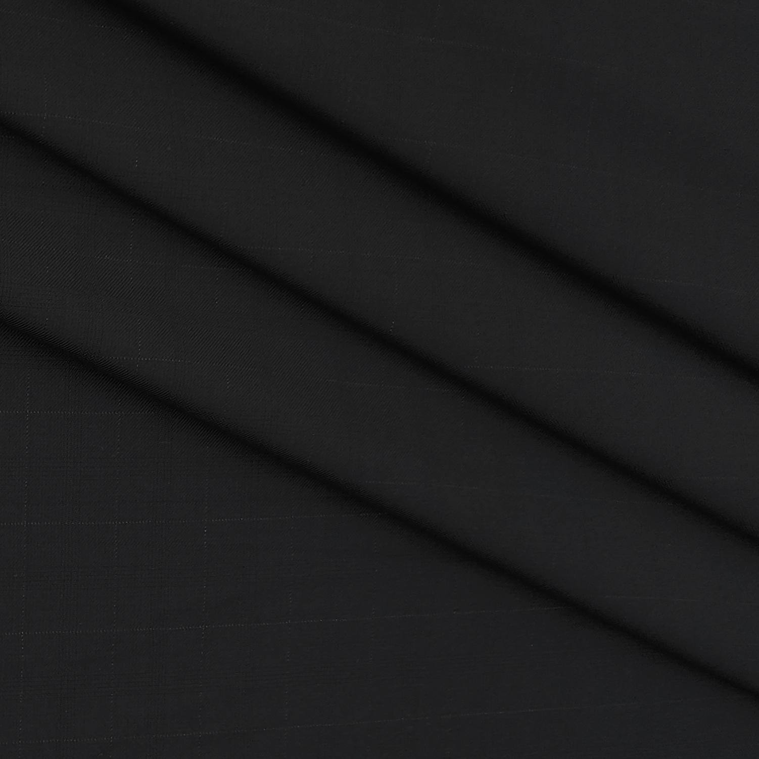 Trouser Fabric Gr Gwalior Poly Viscose Broad Check Colour Black